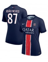 Paris Saint-Germain Joao Neves #87 Domácí Dres pro Dámské 2024-25 Krátký Rukáv